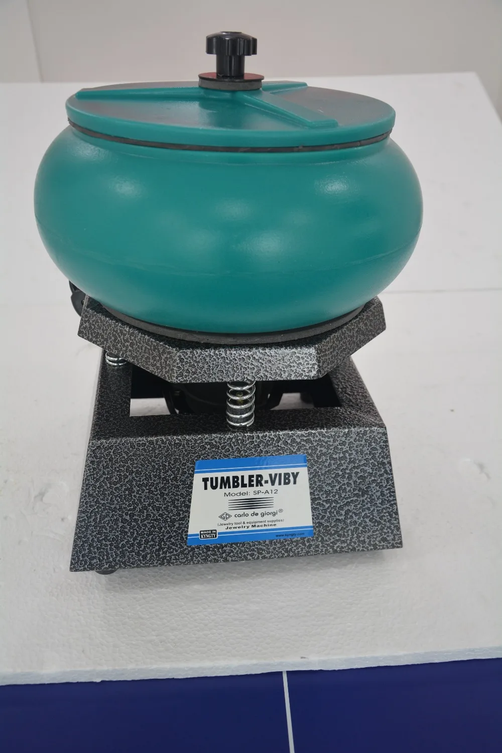 Super Large Vibratory Tumbler Wet Dry Polisher Polishing Machine 17"in