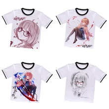 Anime Über die Grenze Mirai Kuriyama T-shirt Weiß Polyester T-shirt Sommer T-shirt Aktiven Otaku Männer Frauen Tees