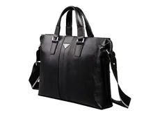 Fashion first layer genuine leather men messenger bags cowhide men’s briefcase business shoulder bags laptop #VP-P630181