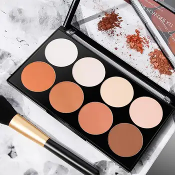 

8-color Matte Makeup Setting Highlighter Powder Cake Repairing Palette Three-dimensional Shadow Decoration Concealer Powder