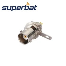 Superbat 10 шт. RF разъем BNC Переднее Крепление Jack Женский переборка с припоем чашки