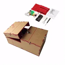 Useless Box DIY Kit Useless Machine Birthday Gift Toy Geek Gadget gags Joke Broad game Tricky toys Fun Office Home Desk Decor