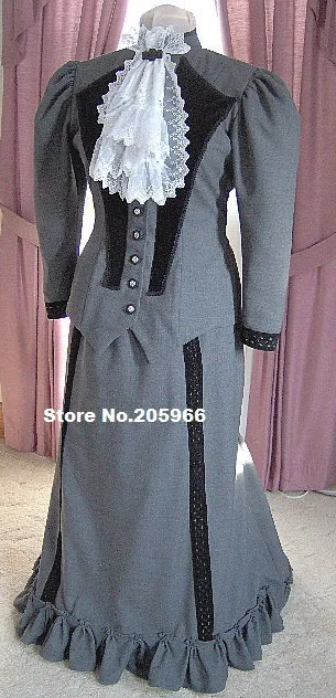 Custom Made 1800s Victorian Dress 1890s 