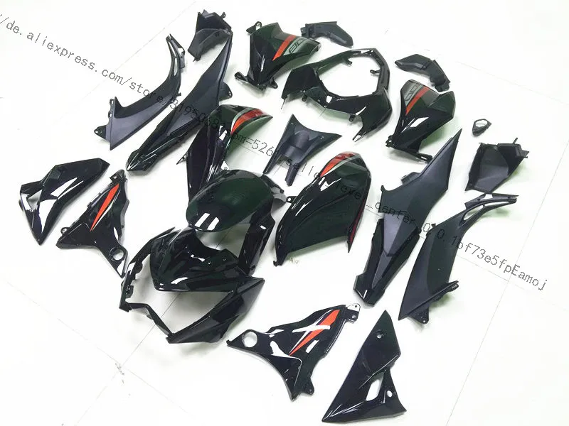 ABS обтекатель для яркий черный Kawasaki Z800 2013 2014 2015 2016 матовый мотоцикл комплект |