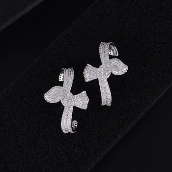 

missvikki Chic Design Exclusive Dance Earrings AAA Cubic Zirconia African Wedding Women Anniversary Earring Fashion Jewelry