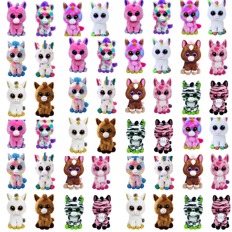 Ty Beanie Boos Unicorn Plush Toy Dakota Wishful Magic Fantasia Pixy Harmonie Harriet Zebra Horse Big Eyes Stuffed Animals 15cm H Ty Beanie Boos Unicorn Plush Toy Dakota Wishful Magic Fantasia Pixy Harmonie Harriet Zebra Horse Big Eyes Stuffed Animals 15cm H