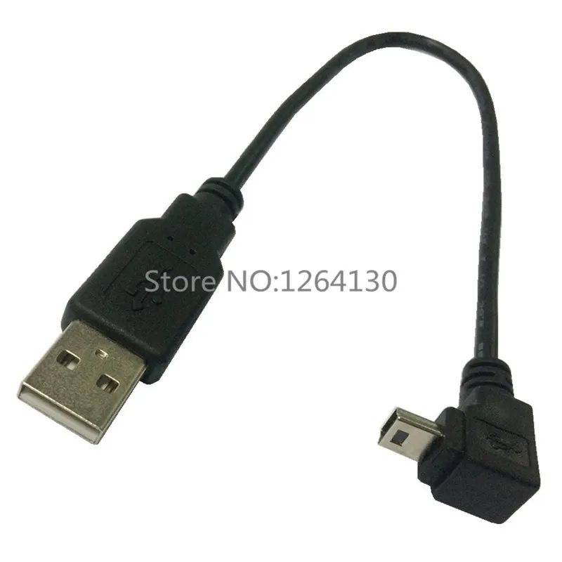 Короткий Кабель адаптер с угловым штекером USB 2 0 A и 90 градусов Mini 5Pin|usb car charger