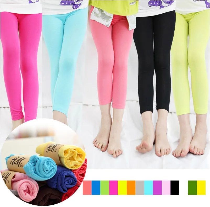 

2017 Hot New Modal girls leggings children Leggings new candy-colored leggings for girls