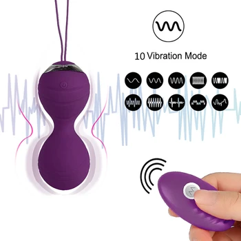 10 Speeds Vibration Wireless Remote Kegel Ball Vaginal Tighten Exercise Trainer Ben Wa Vibrator Sex Toys for Women Sex Products 4