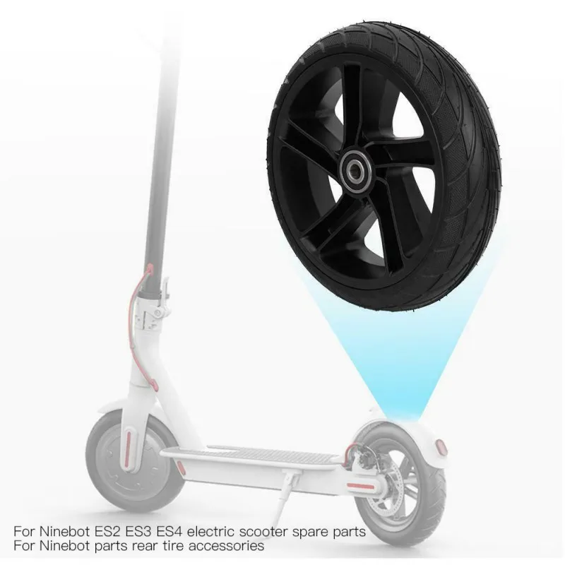 

Rubber Rear Tire Electric Scooter Accessories Kit Practical Back Wheel Professional Damping Assembly For Ninebot Es1 Es2 Es3 Es4