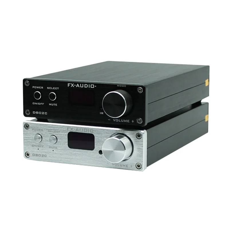 

NF J&FXAUDIO D802C OLED HIFI Amplifier CSR57E6 Remote USB Optical Coaxial bluetooth AUX Input Digital AMP 80Wx2 Receiver 32V5A