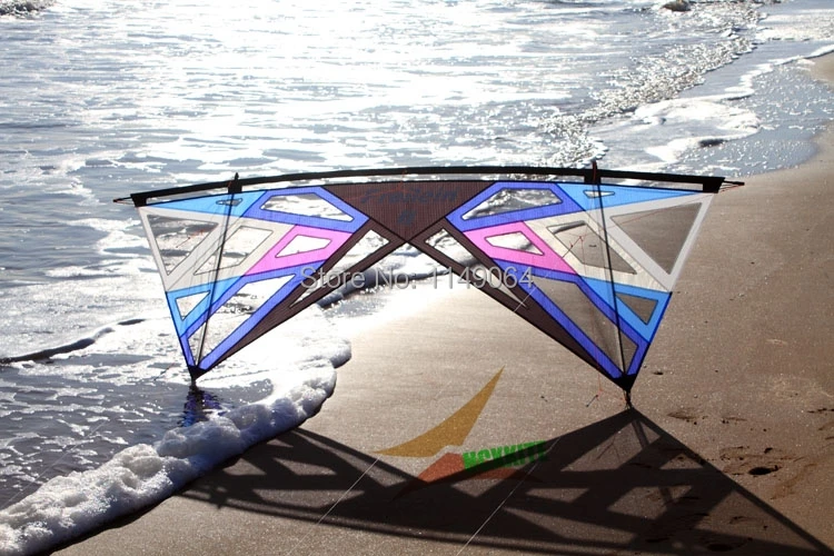 

free shipping high quality strong wind storm quad line stunt kite with handle line outdoor toys flying Freilein kite power kite