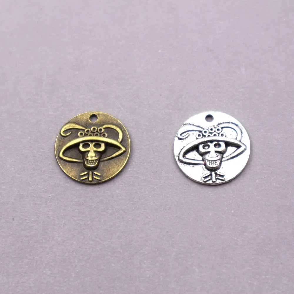 

8pcs wholesale zinc alloy charms Skull Charms for DIY Supplies Jewelry Making