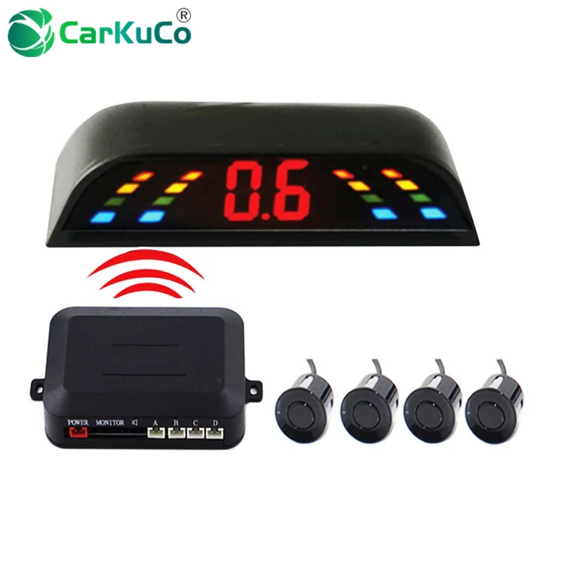 Auto Parking Assist LED Display 4 Sensors Wireless Parking Sensor