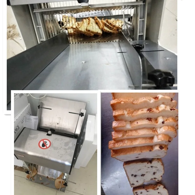 220V Multifunction Automatic Electric Bread Slicer Machine Commercial