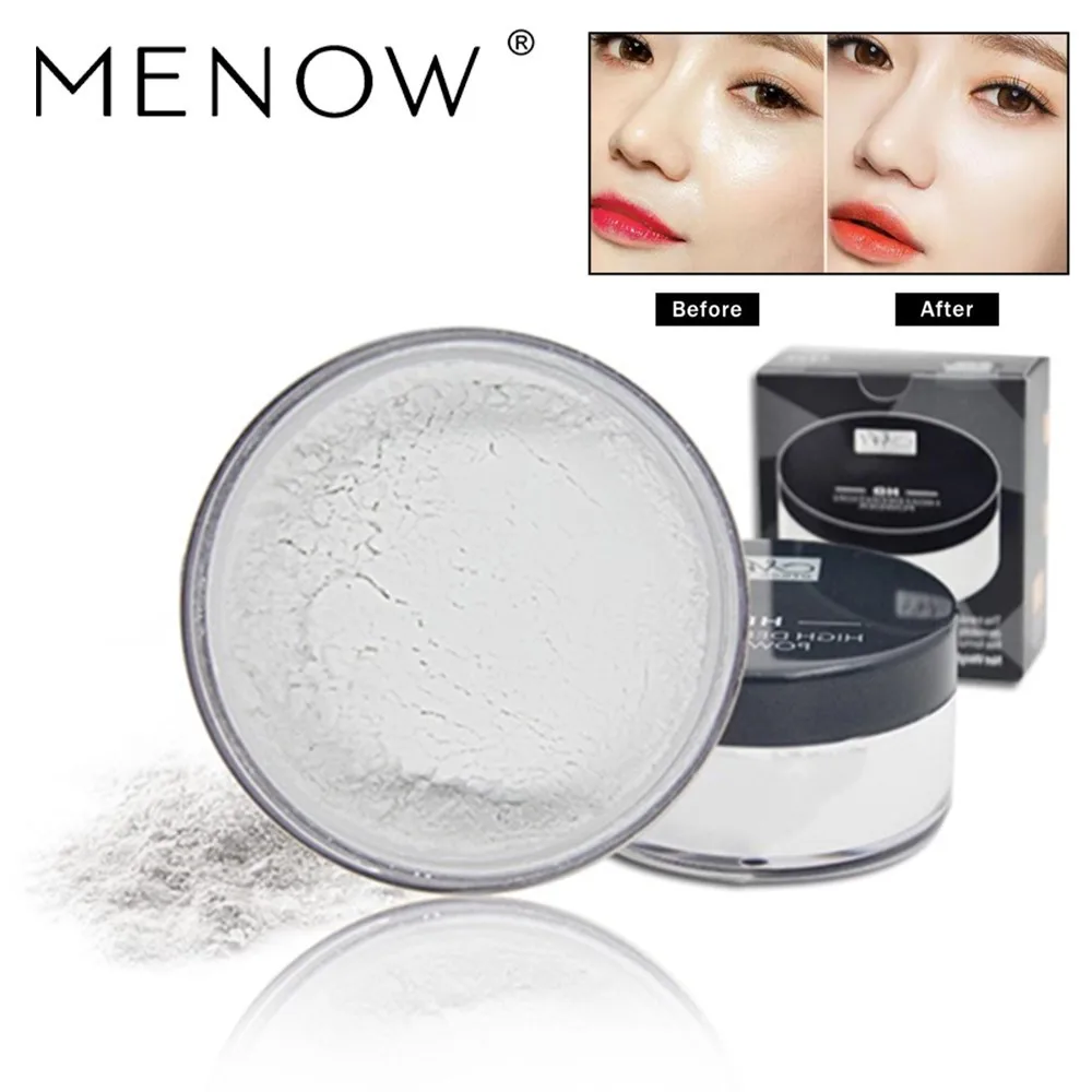 

MENOW Loose Powder Transparent Control Oil Breathable Powder 24 Hours Lasting Anti-sweat No Blooming Concealer Powder Cosmetics