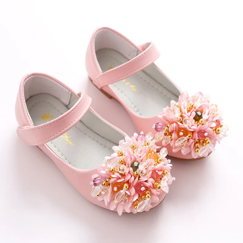 2018 NEW Girls Shoes White Princess Kids Student Footwear Children ...