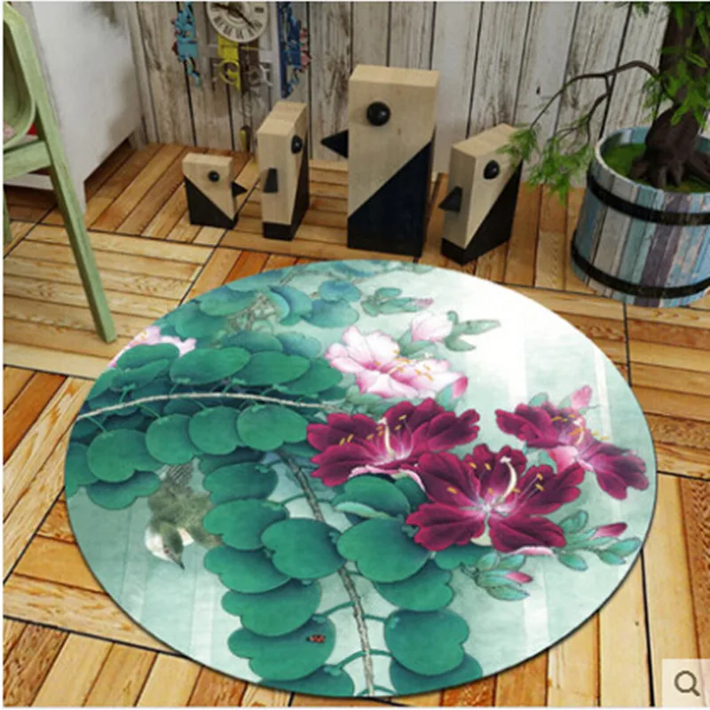 Fashion Flowers Plants Print Round Carpets for Living Room Floor Mat/Rug Bedroom Decor Carpet Kids Room computer chair Mat Rugs Fashion Flowers Plants Print Round Carpets for Living Room Floor Mat/Rug Bedroom Decor Carpet Kids Room computer chair Mat Rugs