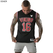 Новинка, майка для тренажерного зала, мужская майка для бодибилдинга, майка для баскетбола, футбола, брендовая майка без рукавов, Черная майка с v-образным вырезом