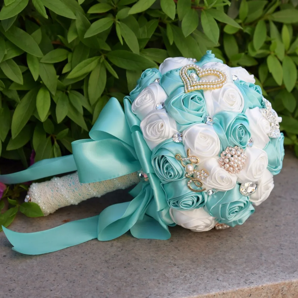 Eternal Angel 2018 new hand made ribbon flower Bridal bouquet wedding