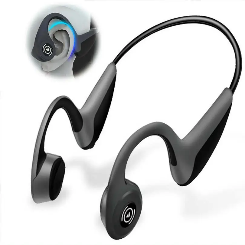 

Bone Conduction Headphones Bluetooth Wireless Sports Headsets Waterproof Built In HiFi Stereo Mic Compatible for iPhone Android