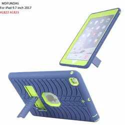 Чехол для планшета iPad 9,7 2017 ударопрочный защитный гибридный Чехол-подставка для Apple iPad 2017 дюймов A1822 A1823