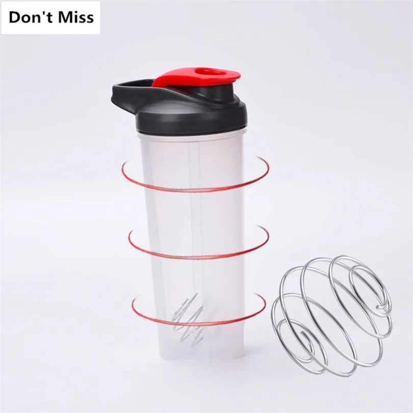 

Portable Shake Bottle Eco-Friendly Plastic Water Bottle Protein Shaker Sports with Whey Protein Powder Infuser Climbing Hiking