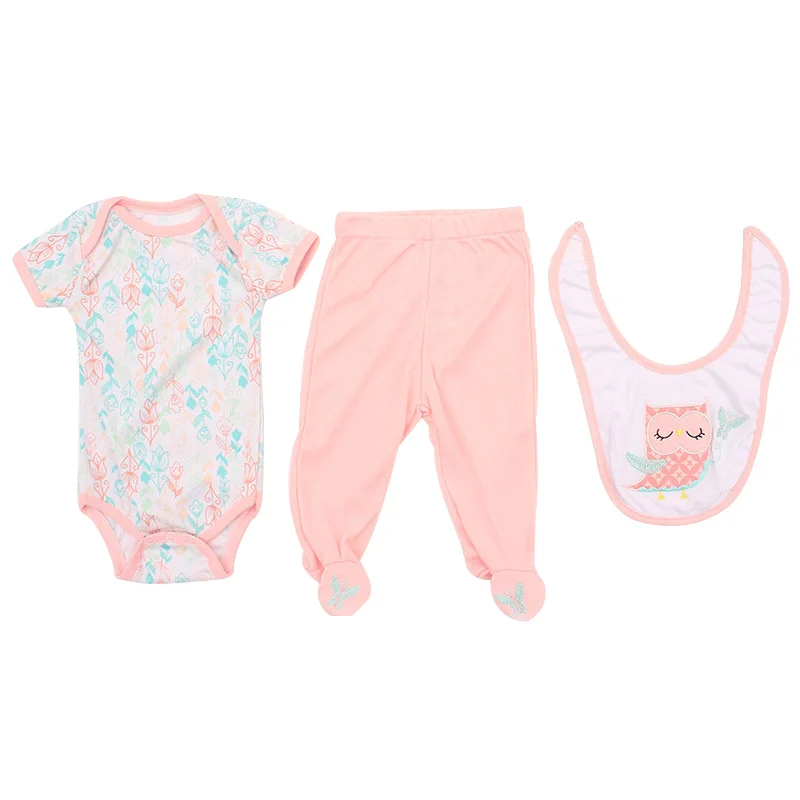 Хлопковая одежда для новорожденных, куклы для новорожденных, подходит для детей 20-22 дюймов, детские куклы, костюм, одежда, комплект одежды для детей, ночная рубашка - Цвет: OClothe-16