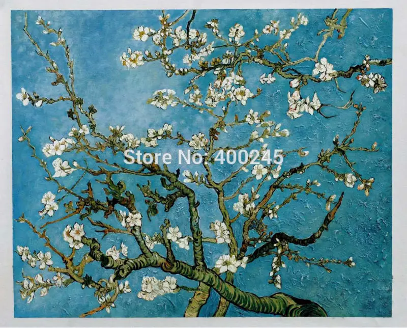 gogh pêra árvore em flor pintados à