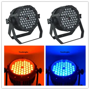 

16 pcs outdoor led par stage light par led 54x3w rgbw 4in1 led par can dmx