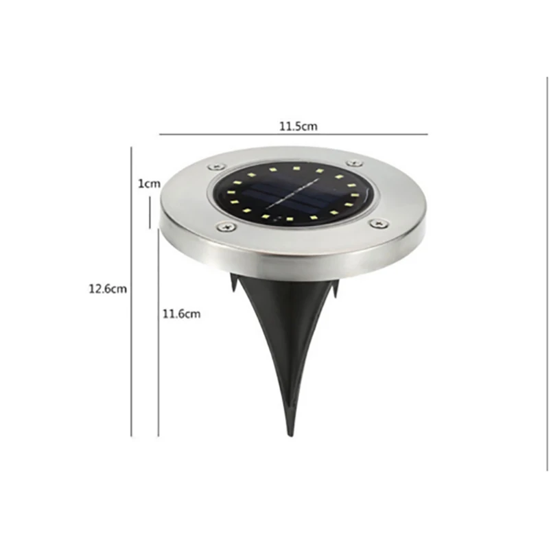 Solar do Solo Sensor de Luz à Prova Decking ao ar Pacote Lote Led Lâmpada Enterrado Jardim d' Água Luz Livre Caminho Solaire Lampe Exterieur 6 - 16 13 Lâmpadas subterrâneas