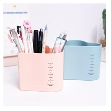 

3 Grid School Office Organizer Heart Shape Ruler Gel Pen Pencil Pot Holder Girl Desk Stationery Container Makeup brush holder