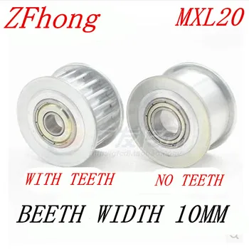 

5PCS MXL20 Idler Pulley No Teeth Or WIth Teeth Tensioner Pulley 20T Idle Pulley For Width 10mm MXL Belt