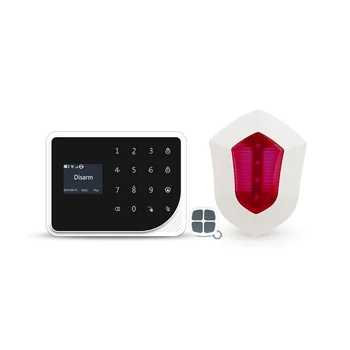 

Special price S5 GSM WIFI burglar alarm system work with wireless outdoor siren Wifi IP cameras 96 wireless zone security alarm