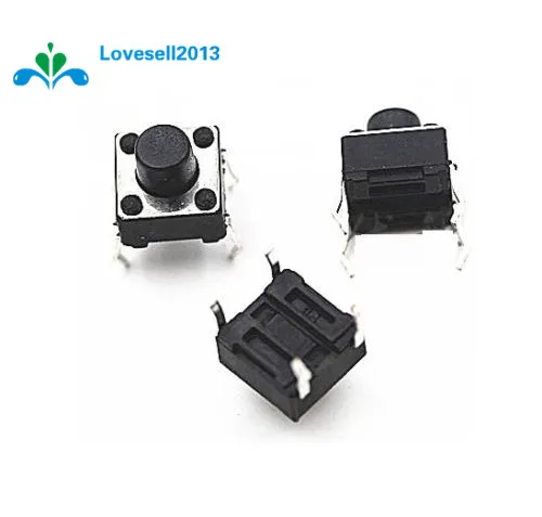 

20Pcs Tactile Push Button Switch Tact Switch 6X6X4.3mm 4-pin DIP