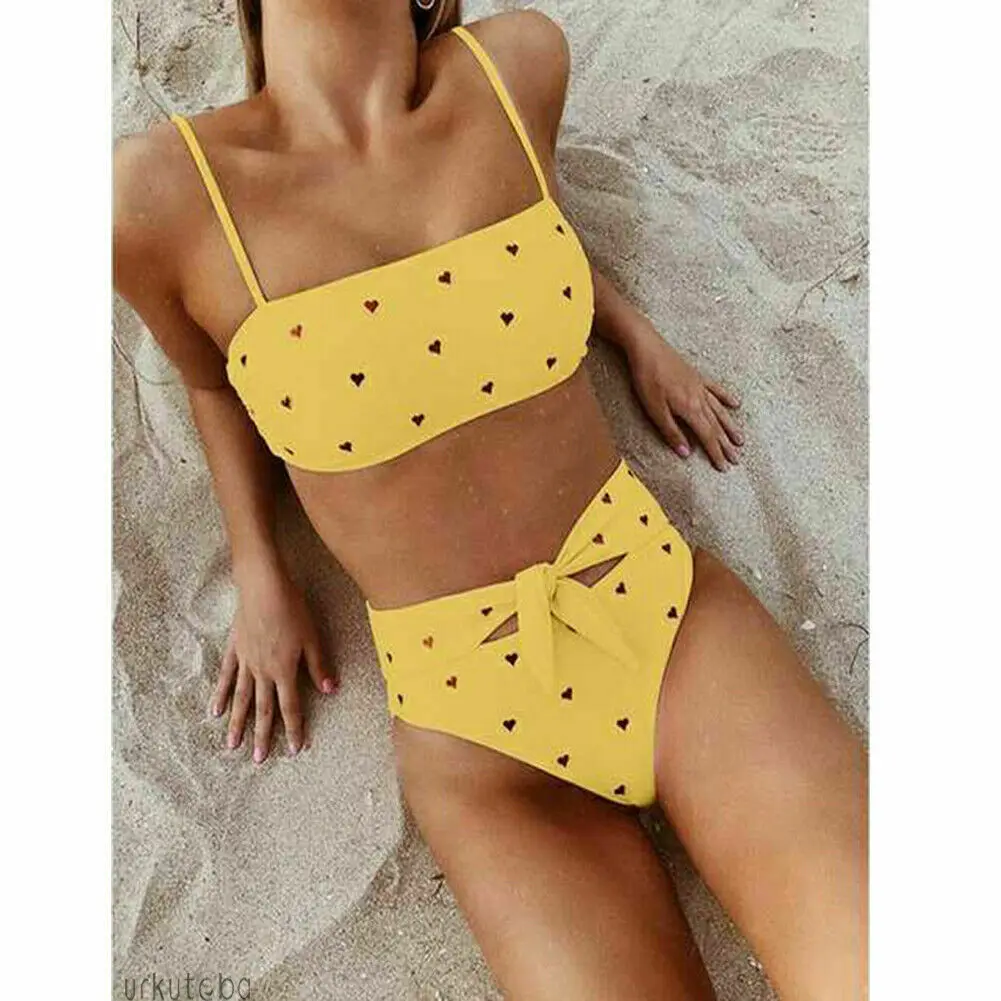 

Bikini 2019 Sexy Women Bandeau Bandage Bikini Push-Up Brazilian Swimwear Beachwear Swimsuit Bathing Suit Padded Monikini
