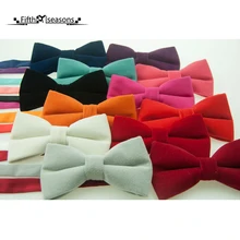 CHCUM Cashmere Solid Bow Tie Fashion Classical Ties For Men 2017 Dress For Wedding Party Holiday Gifts for Men