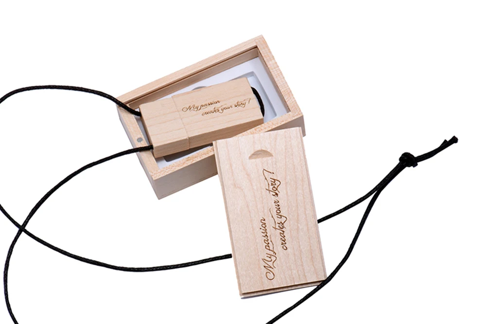 JASTER новая деревянная nutural stick+ коробка USB флеш-накопитель ремешок Флешка 4 ГБ 8 ГБ 16 ГБ 32 ГБ карта памяти свадебные подарки