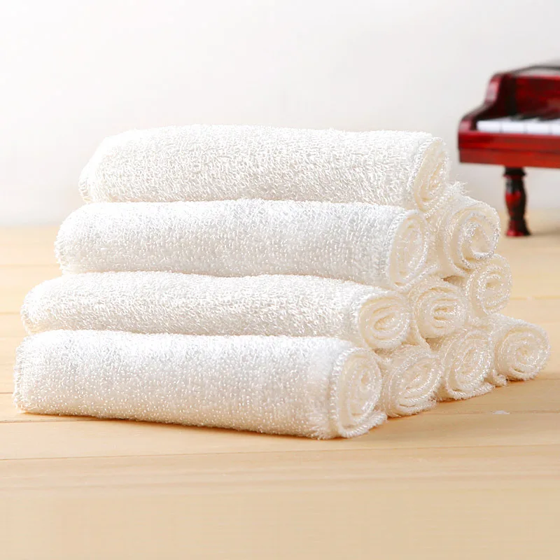 

2pc/lot Japanese style bamboo ultrafine fibre wash towel dishclout waste-absorbing wool oil e9795
