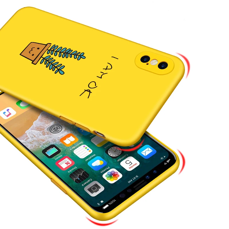 LACK Cute Cartoon Animal Phone Case For iPhone X Case For iPhone6 6S 7 8 Plus Fashion Funny cactus strawberry pineapple Coverage