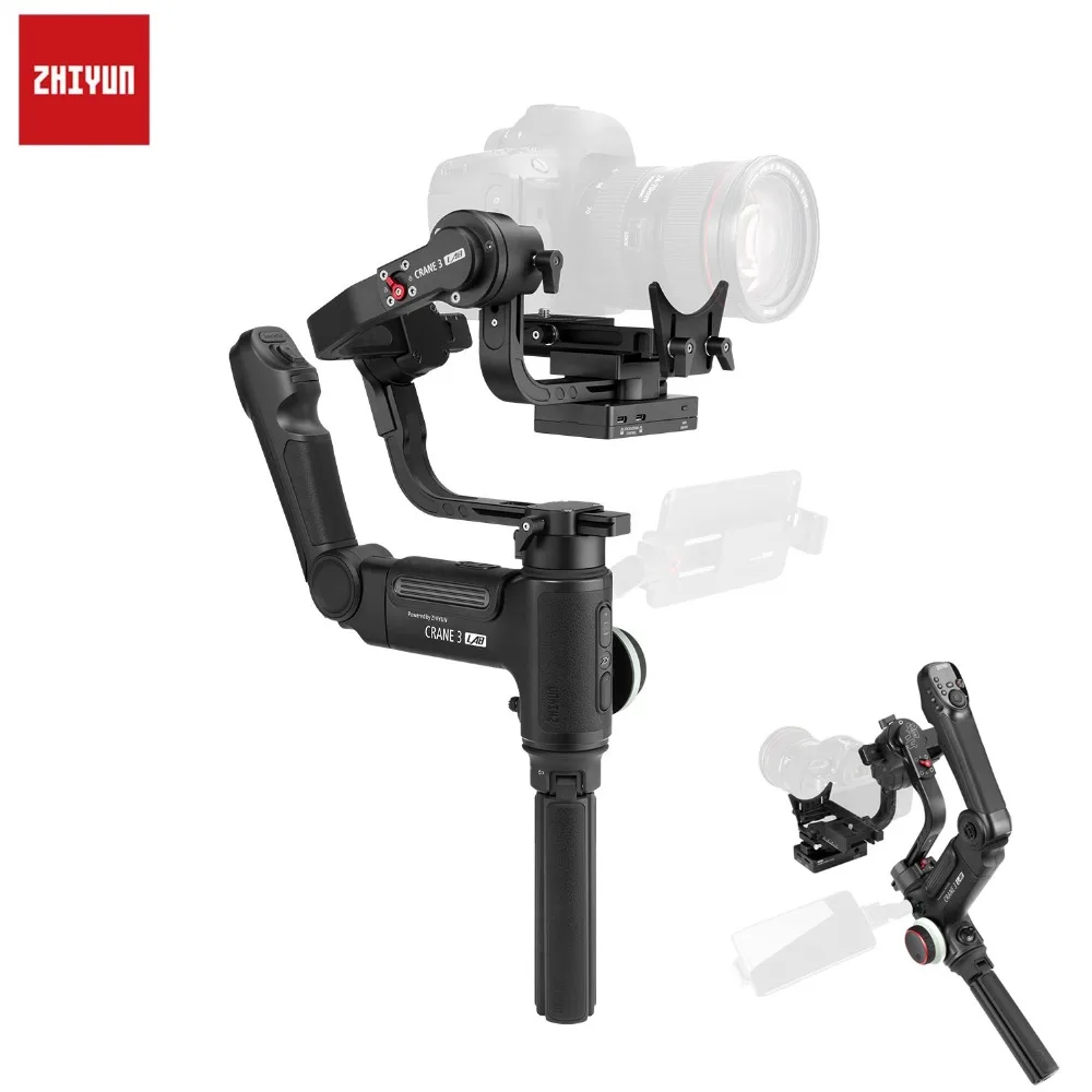 Zhiyun Crane 3 лаборатории 3-х позиционный ручной карданный Стабилизатор камеры DSLR подходит для sony A7M3 A7R3 A6500 A7R2 Canon Panasonic GH4 GH5 Nikon