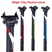 ELITAONE full carbon fibre seat post MTB road mountain bike carbon seatpost 27.2/31.6*350/400 mm seat tube Light 125g UD matte wacako bicycle 3k ud matte carbon seatpost mtb road bike seat tube carbon seat post 27 2 30 8 31 6 350 400mm amgle 5 25