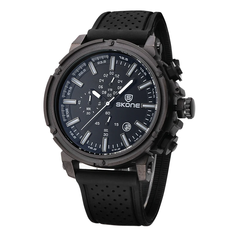 Reloj Hombre 2017 SKONE Мода хронограф спортивные мужские часы лучший бренд класса люкс
