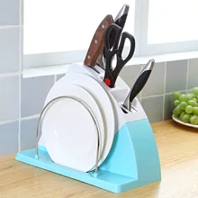 1 шт. случайный держатель для ножей пластиковая стойка для хранения револьверная головка вилка полка-сушилка для посуды Коробка органайзер подставка для ножей вилки ок 0584