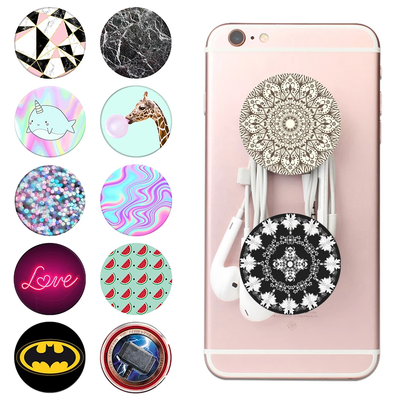 

popsoket Original Official Pattern Mandala and Marble попсокет for Phones Ring pocket socket Grip Expanding Stand Phone Holder