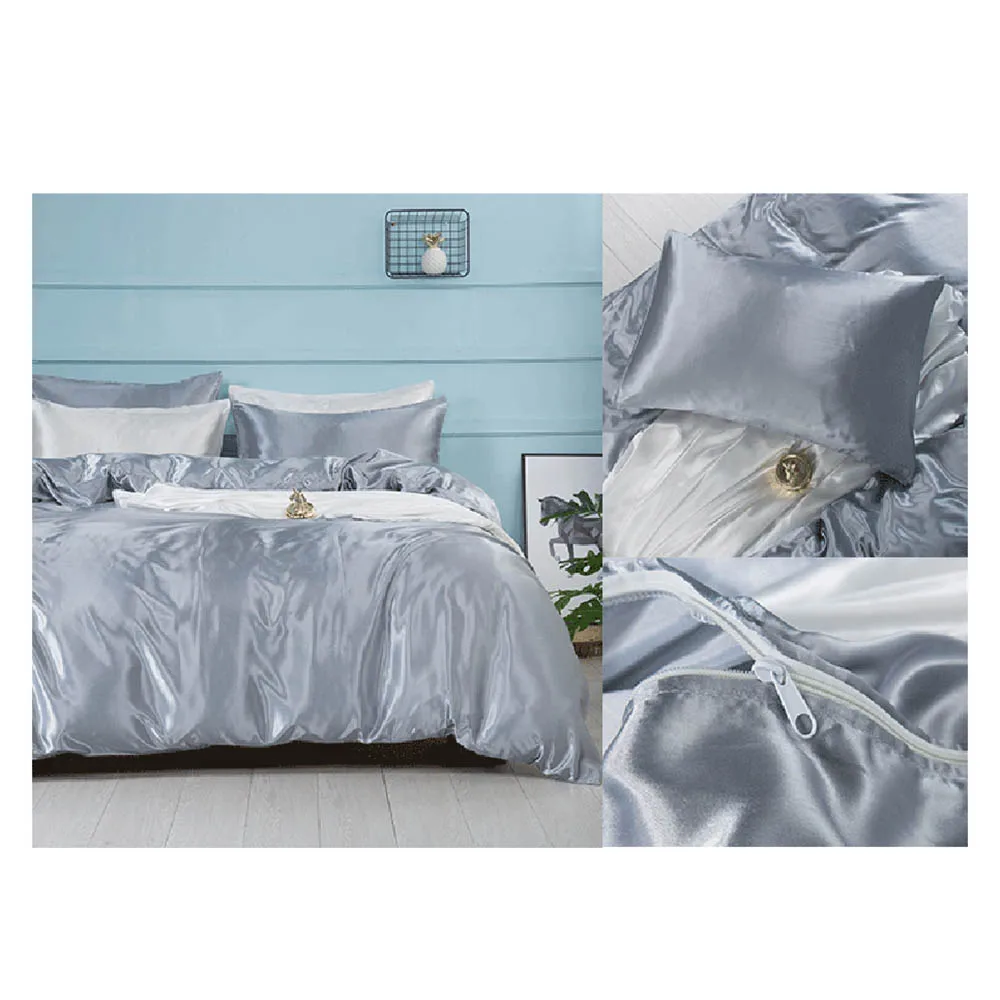 

3 Pcs Bed Sheet Pillowcase Flat Fitted Deep Pocket Queen King Full Sizes Bedding Set