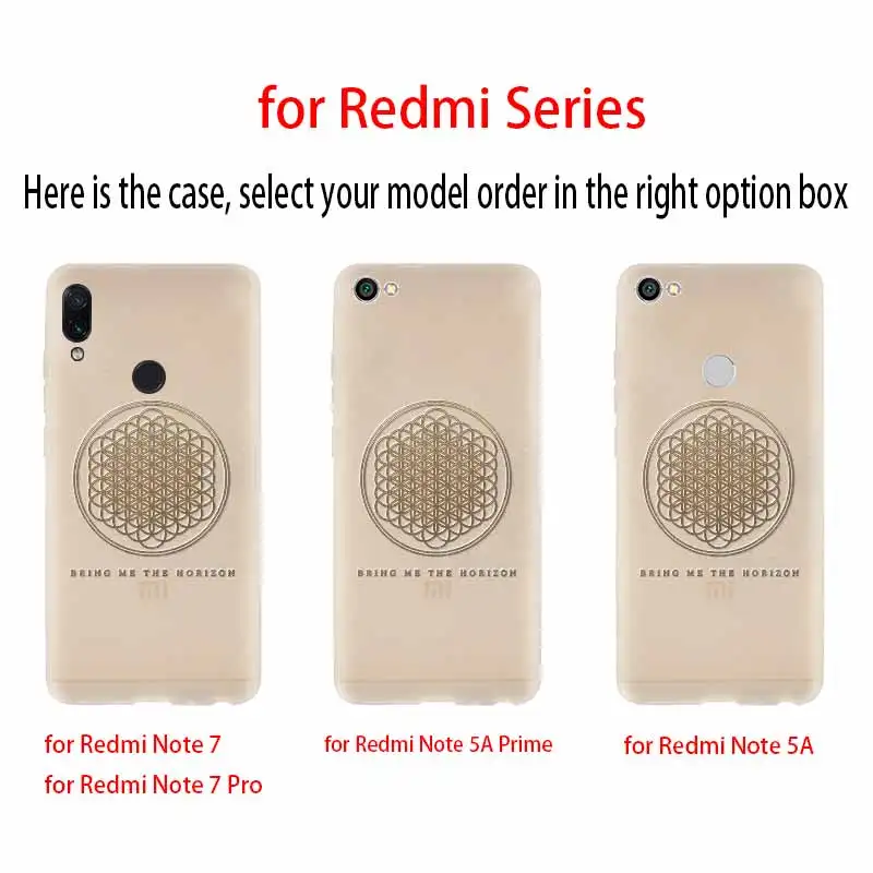 Чехол для Xiaomi Redmi Note 9 8 7 6 5 pro чехол 9a 8a 7a 6a 5a 8t y3 Bring Me the Horizon|Бамперы| |