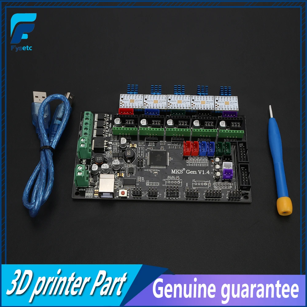 

Gen V1.4 4 layers PCB 3D printer kit with Gen V1.4 board +5pcs TMC2130/TMC2208 Stepstick Drivers With Heatsink