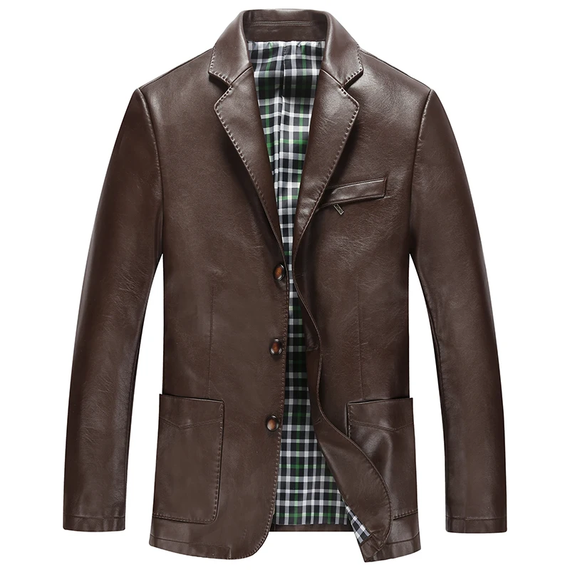Buy Hot !the New 2015 Men Leisure Leather Coat High