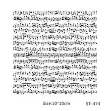 AZSG Pontuação Música Stave Nota Clara Selos/Selos Para DIY Fazer Scrapbooking/Cartão/Album Decorativa Selo Silicone artesanato(China)